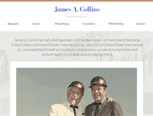 Tablet Screenshot of jamesacollins.com